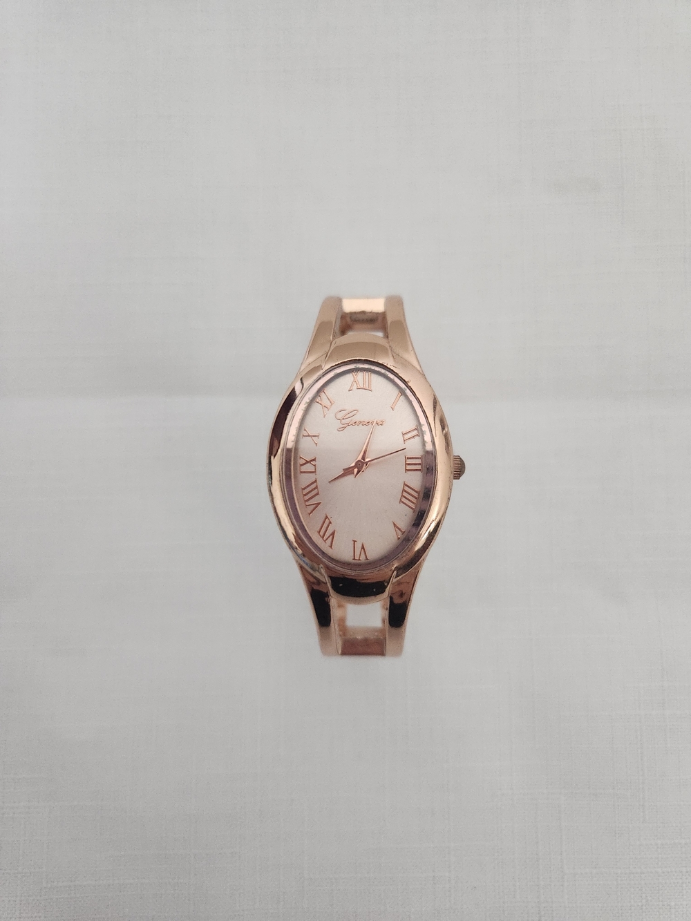 Rose Gold Ladies Bracelet Watch with Roman Numerals